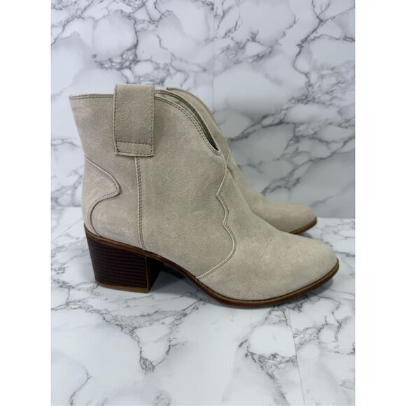 Sugar Women’s Western Booties Boots sz 8 Light Beige NEW # bag 20-QQ - Picture 1 of 8
